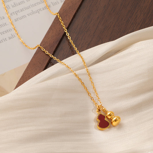 Lucky Wu Lou Pendant Clavicle Chain