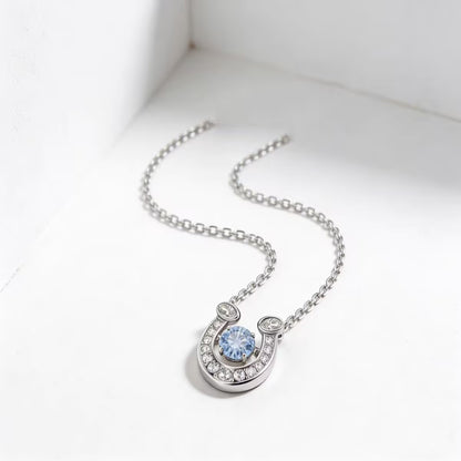 Pavé Horseshoe Charm Necklace