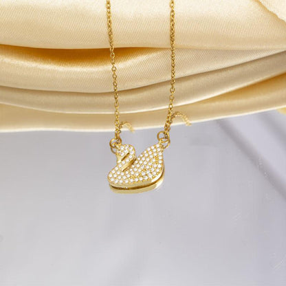 GOLDURA® SWAN PAVÉ NECKLACE