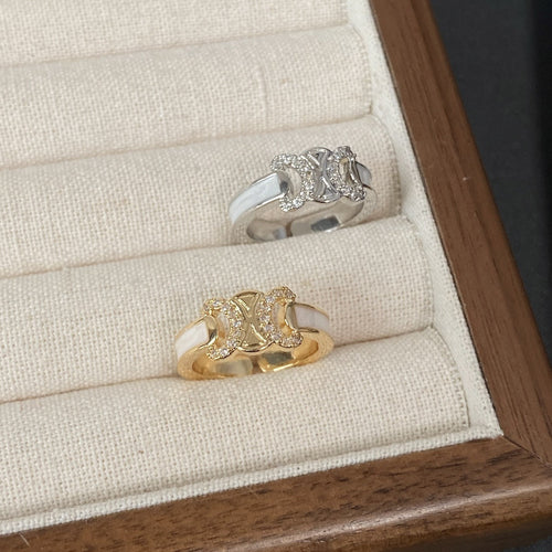 GOLDURA® ARC DE TRIOMPHE PAVÉ RING