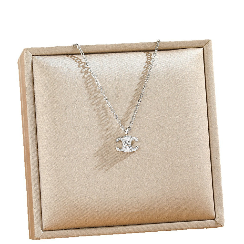 Pavé Arc de Triomphe Medallion Necklace