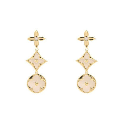 GOLDURA®  CLOVER PENDANT EARRINGS