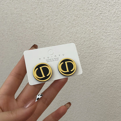 GOLDURA® VINTAGE MONOGRAM STUD EARRINGS