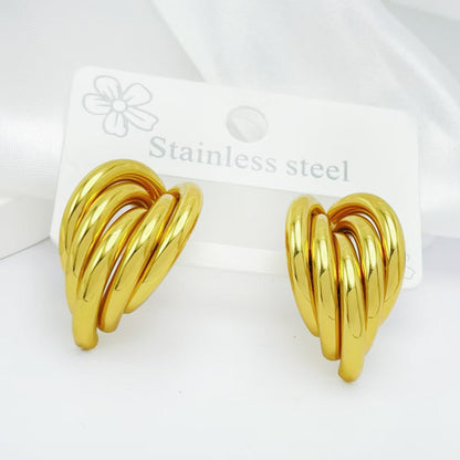 GOLDURA® SCULPTED HOOP EARRINGS