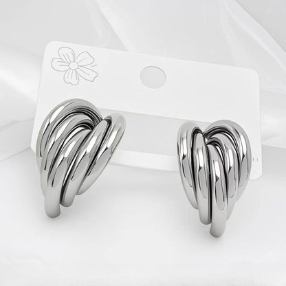 GOLDURA® SCULPTED HOOP EARRINGS