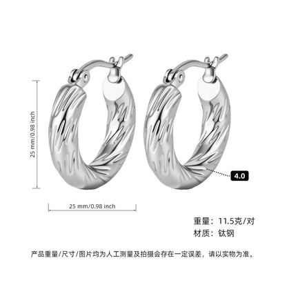 GOLDURA® LUXE C-HOOP EARRINGS