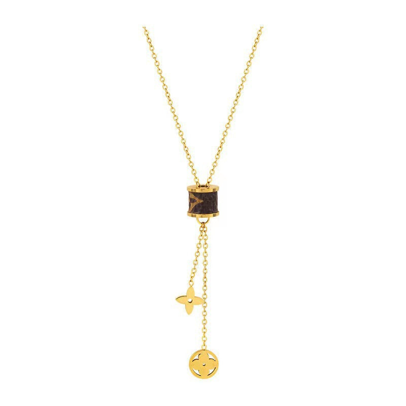 ELYSIAN CLOVER LEATHER NECKLACE