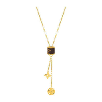 ELYSIAN CLOVER LEATHER NECKLACE
