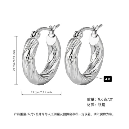 GOLDURA® LUXE C-HOOP EARRINGS