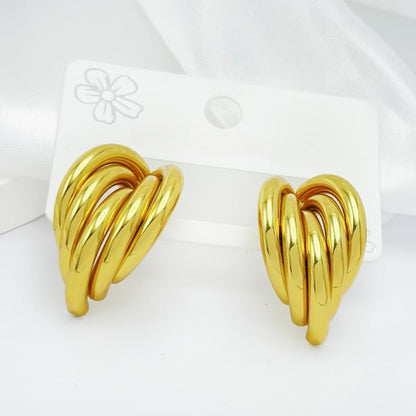 GOLDURA® SCULPTED HOOP EARRINGS