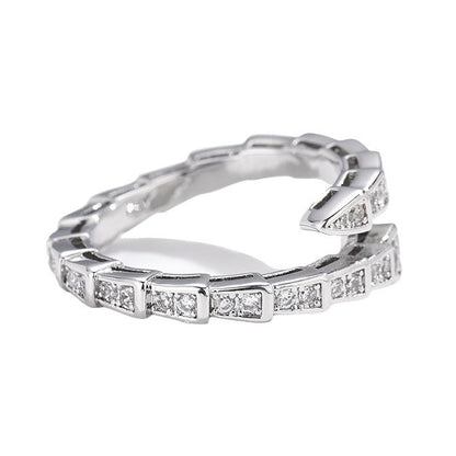 GOLDURA® FULL PAVÉ SNAKEBONE RING