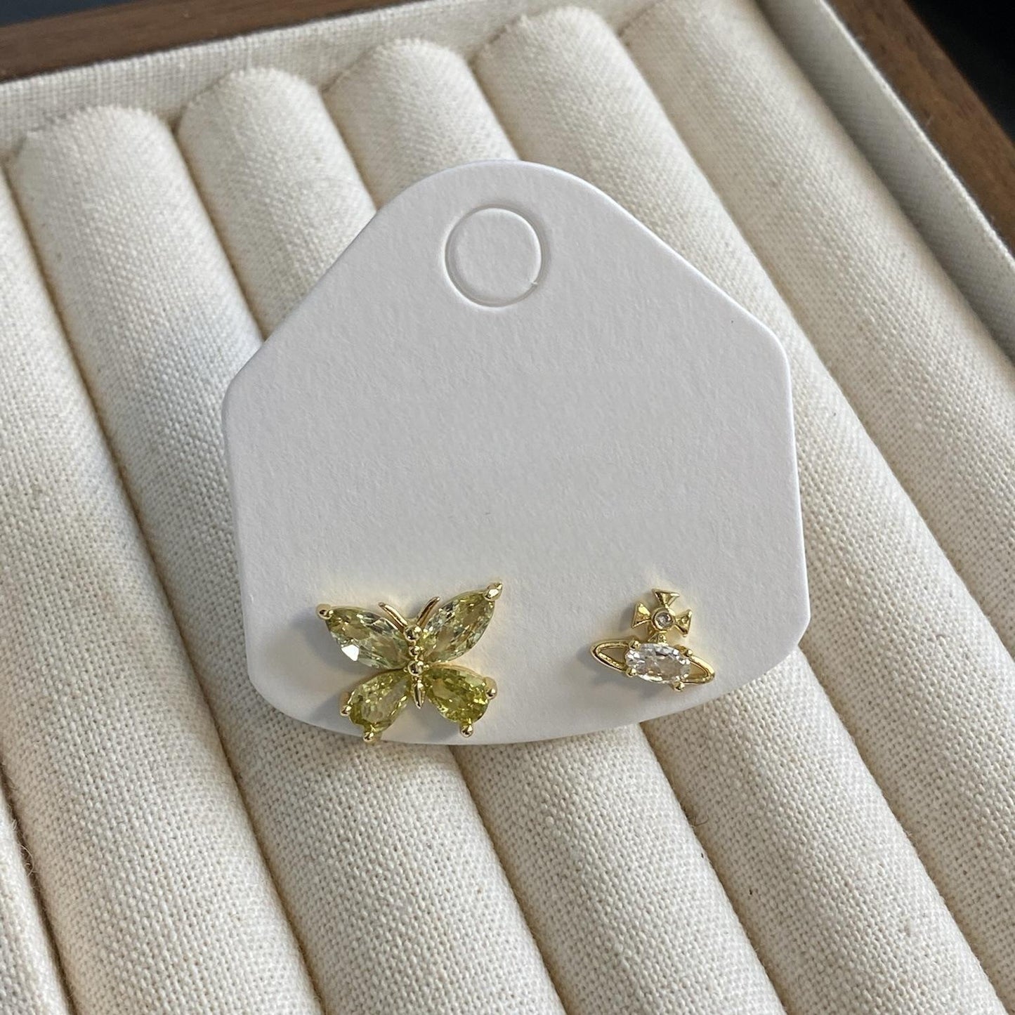 GOLDURA® BUTTERFLY PLANET EARRINGS