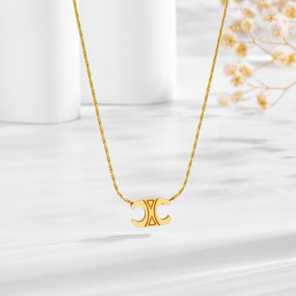 Minimalist Arch Emblem Pendant