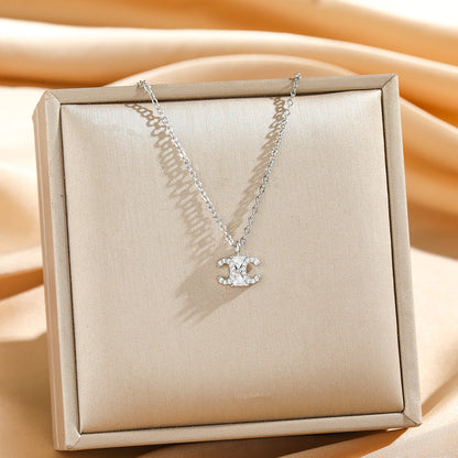Pavé Arc de Triomphe Medallion Necklace