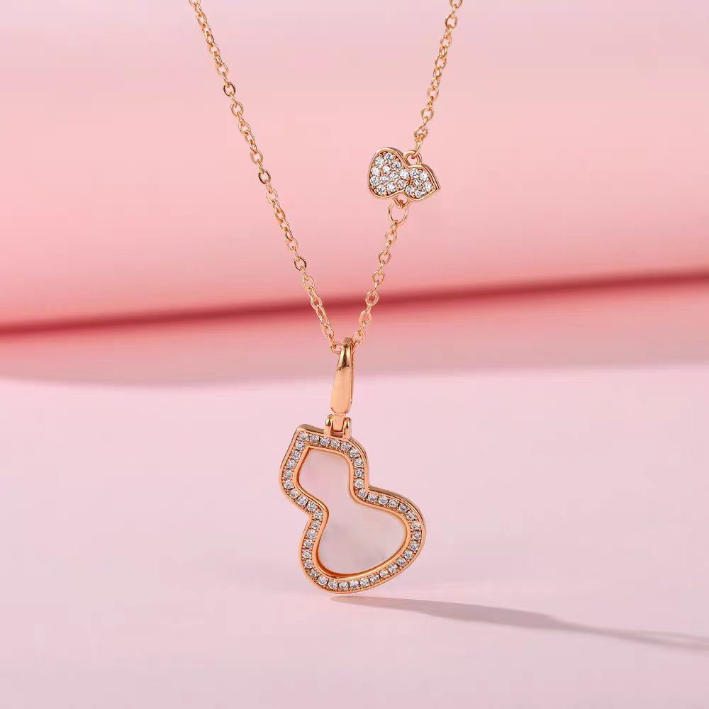 【铜+钛钢链条】葫芦项链轻ins风设计奢时尚高级感气质饰品