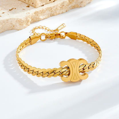 Sleek Snake Chain Collar Necklace