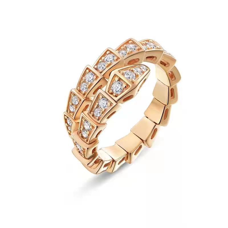 GOLDURA® FULL PAVÉ SNAKEBONE RING