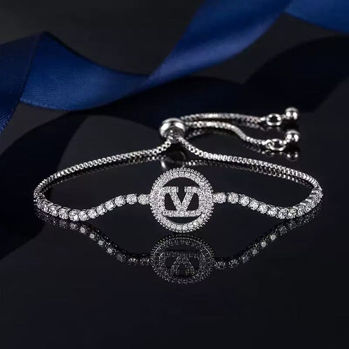 GOLDURA® LETTER ICON PAVÉ BRACELET