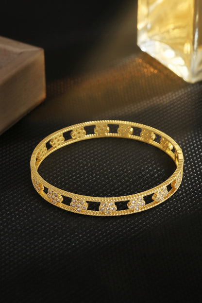 Pavé Crystal Open Cuff Bangle