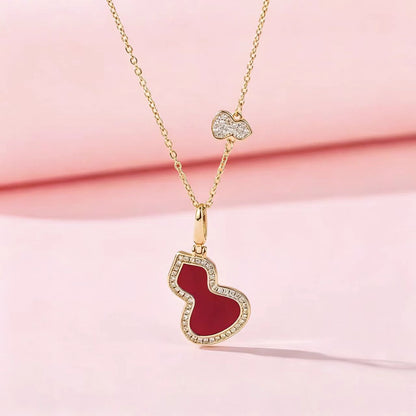 【铜+钛钢链条】葫芦项链轻ins风设计奢时尚高级感气质饰品