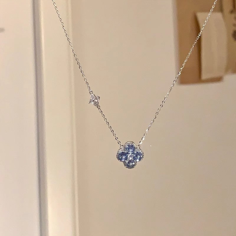 Crimson Clover Pavé Necklace