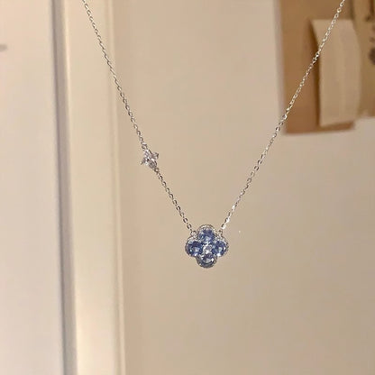 Crimson Clover Pavé Necklace