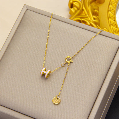 GOLDURA® H ENAMEL NECKLACE