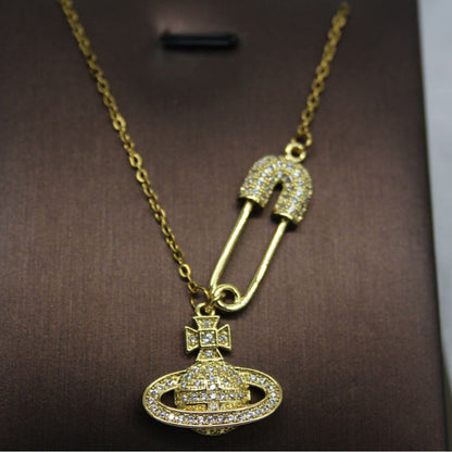 GOLDURA® SATURN PENDANT NECKLACE