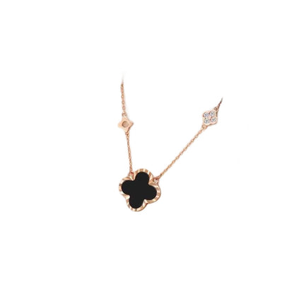 Radiant Bloom Clover Pendant
