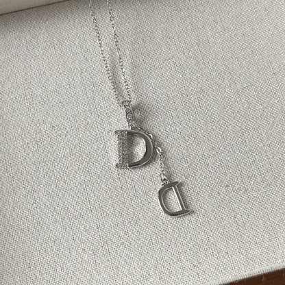 GOLDURA® DOUBLE D PAVÉ NECKLACE