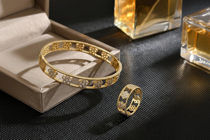 Pavé Crystal Open Cuff Bangle