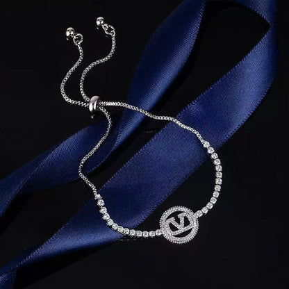 GOLDURA® LETTER ICON PAVÉ BRACELET