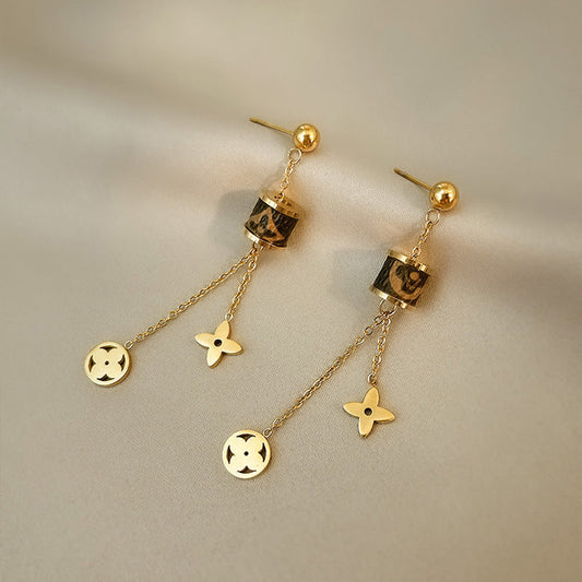 AURENA® Clover Tassel Earrings