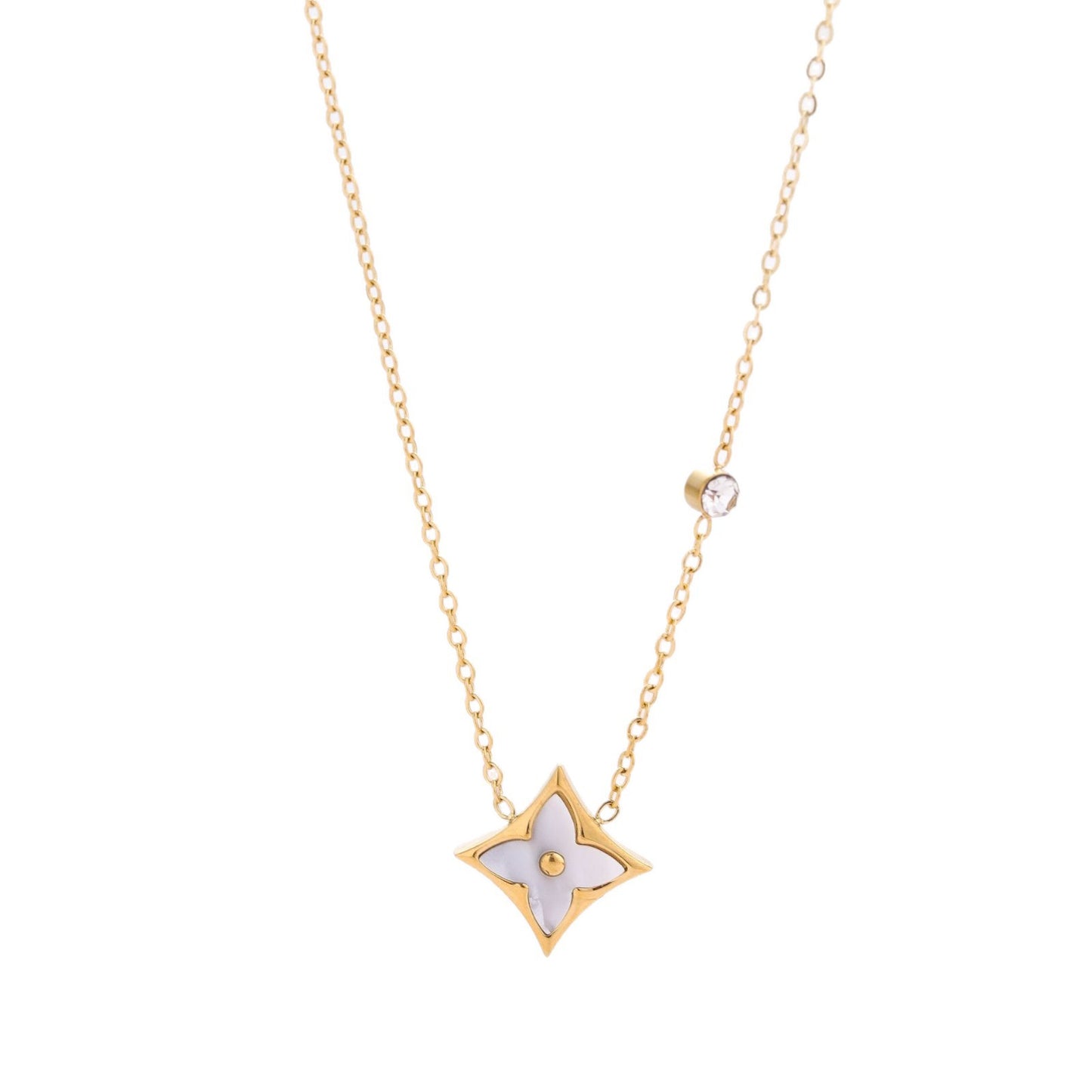 Geometrical Shell Rhombus Pendant