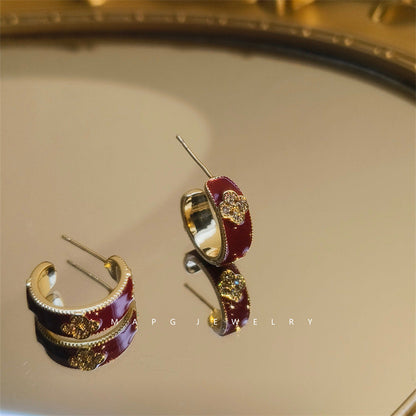 GOLDURA® ENAMEL CLOVER SIGNATURE EARRINGS
