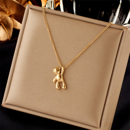 Layered Sunburst & Cross Pendant Necklace