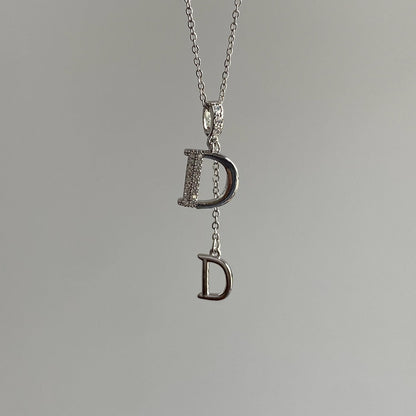 GOLDURA® DOUBLE D PAVÉ NECKLACE