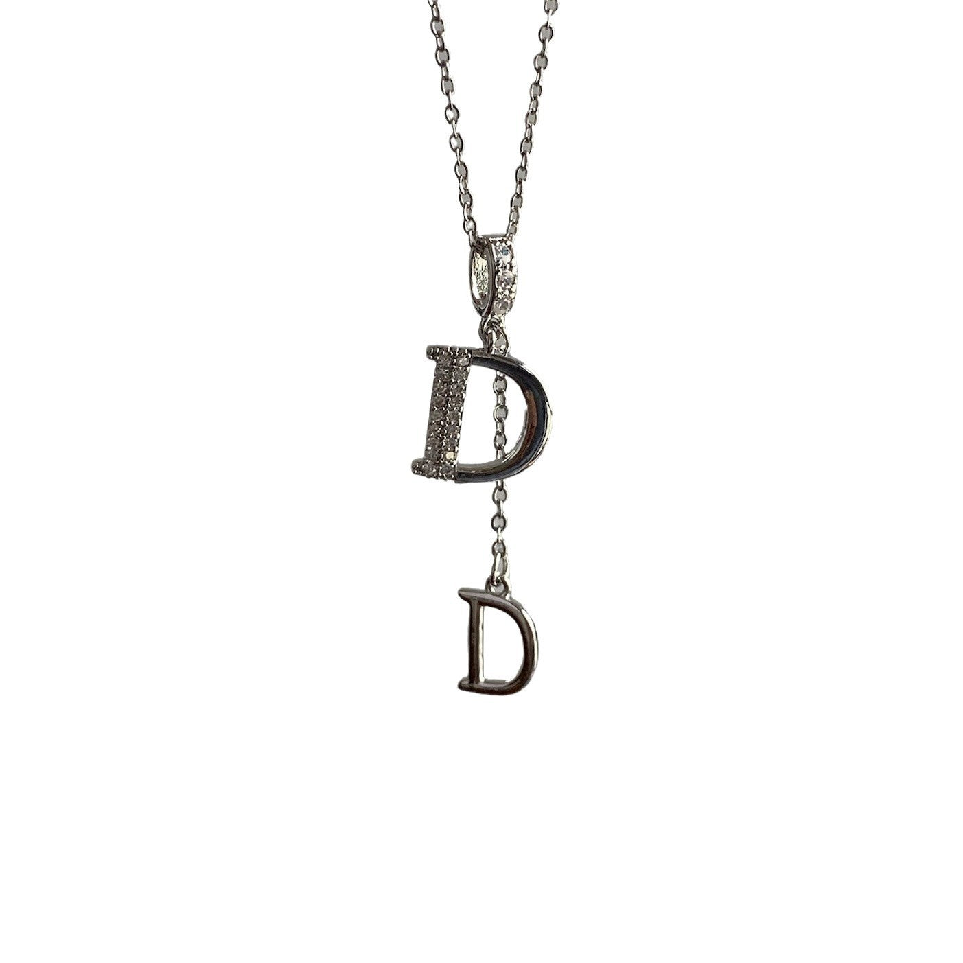 GOLDURA® DOUBLE D PAVÉ NECKLACE