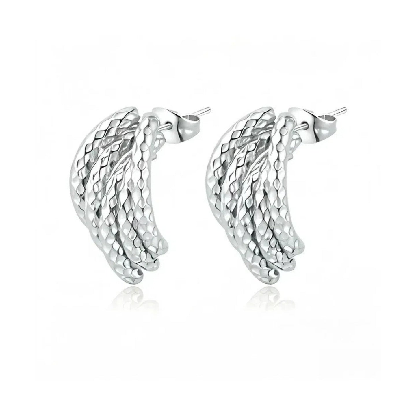 GOLDURA® SCULPTED HOOP EARRINGS