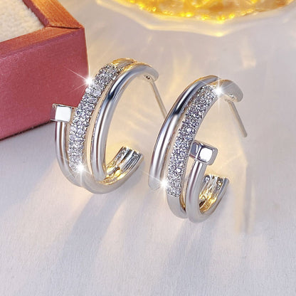 18K Gold Plated Nail Motif Bangle