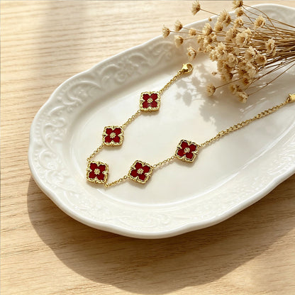Mother-of-Pearl Clover Bracelet