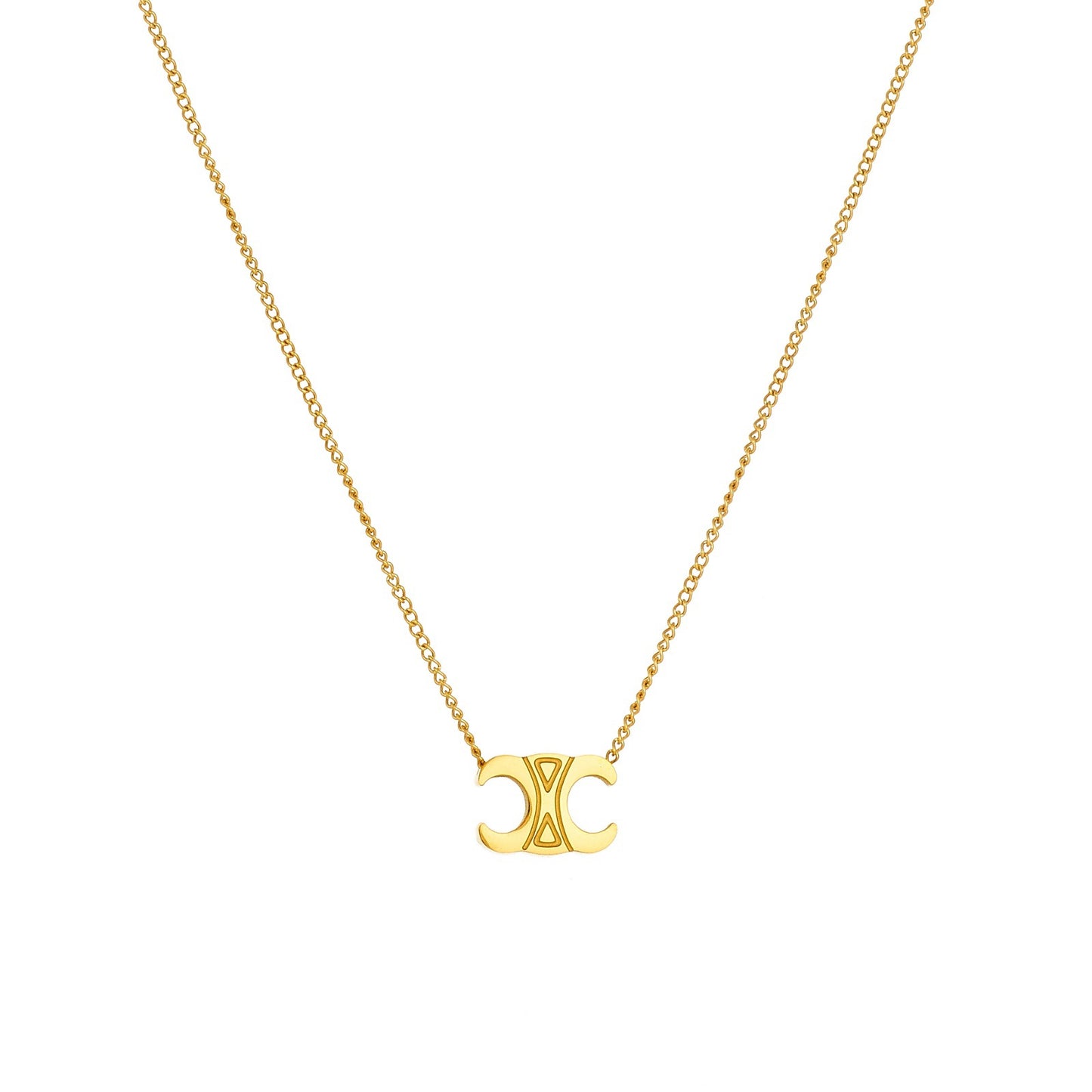 Minimalist Arch Emblem Pendant