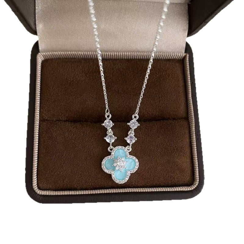 Blossom Mother-of-Pearl Clover Necklace