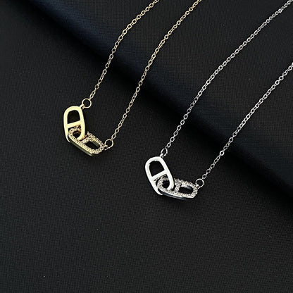 GOLDURA® DOUBLE C&D CRYSTAL NECKLACE