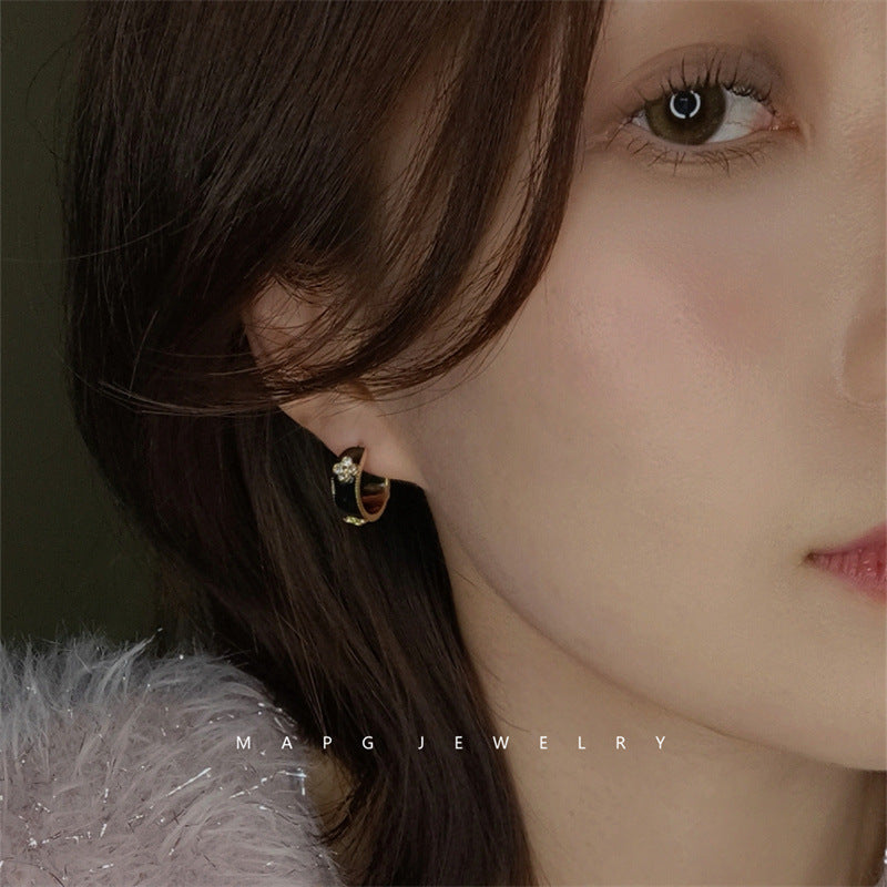 GOLDURA® ENAMEL CLOVER SIGNATURE EARRINGS