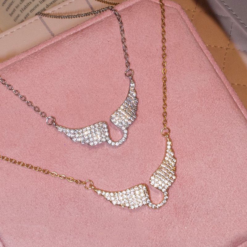 Full-Pavé Angel Wings Choker