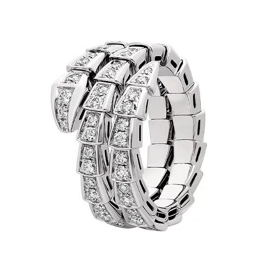 GOLDURA® FULL PAVÉ SNAKEBONE RING