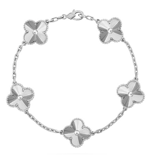GOLDURA® CLOVER BRACELET | SILVER