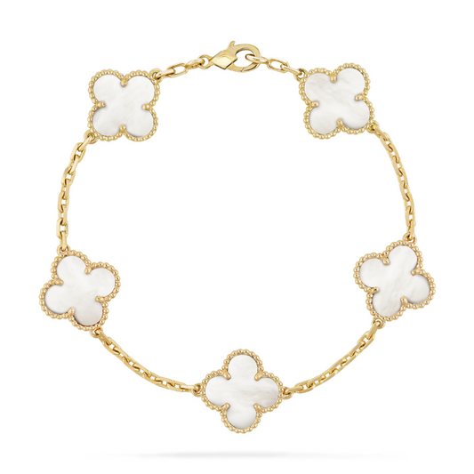 GOLDURA® CLOVER BRACELET | PEARL