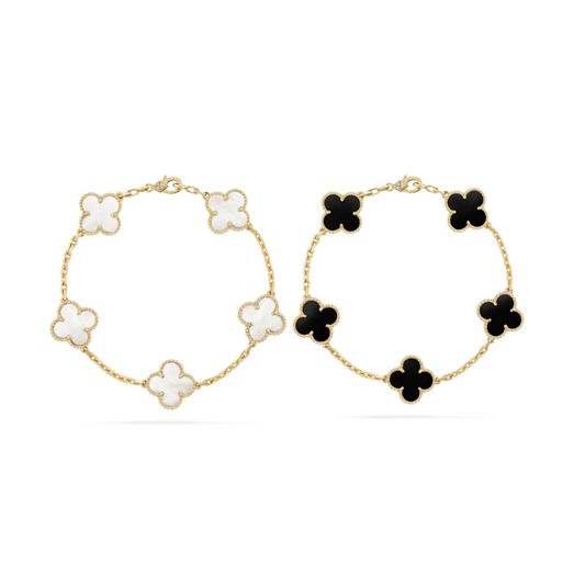 CLOVER BRACELET SET | GOLD